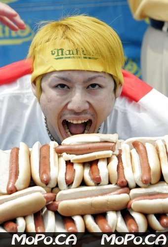 hot dog eating contest cartoon. (14) Kobayashi (Hot Dog Eating